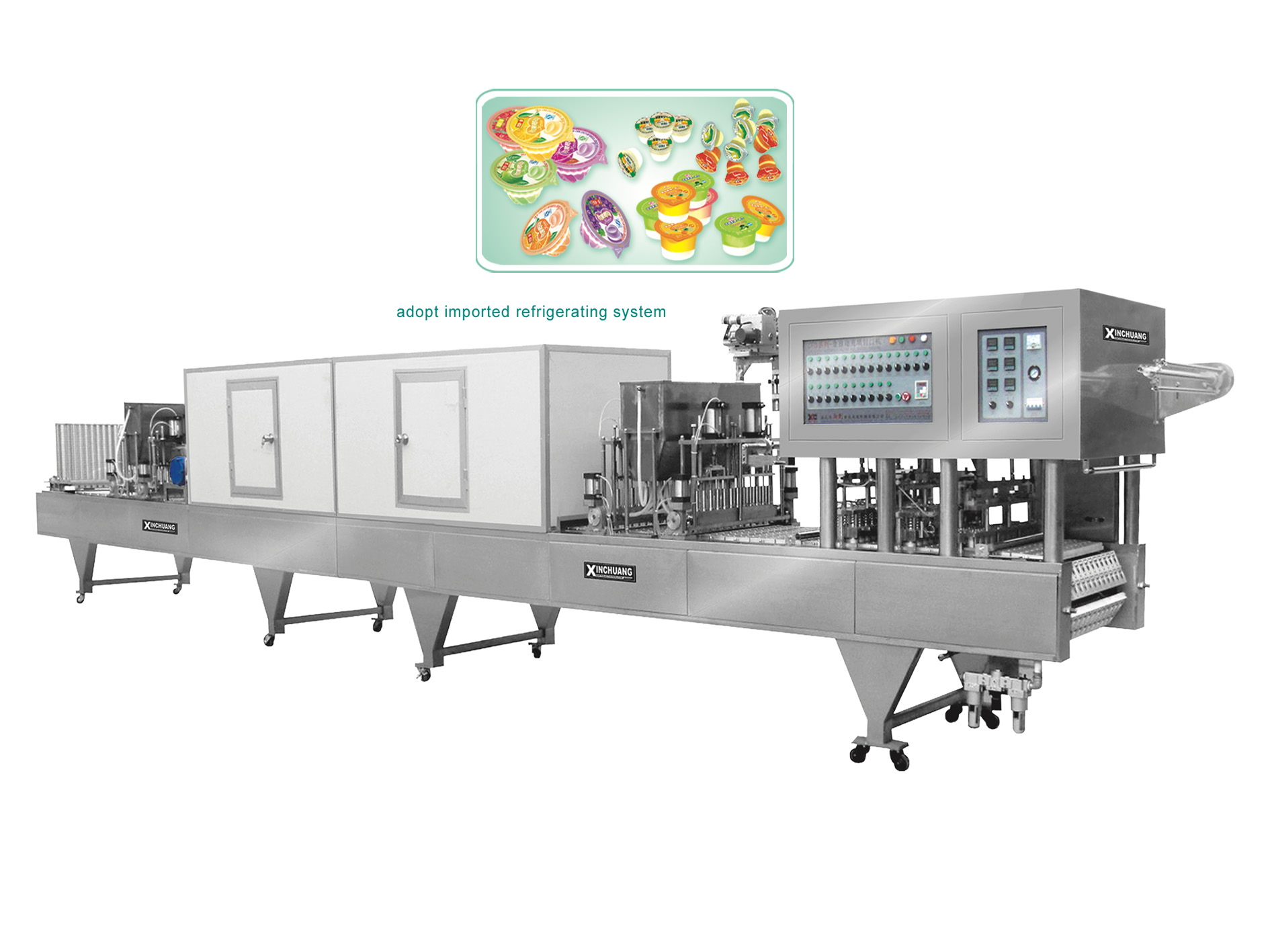 Two color jelly Filling machine